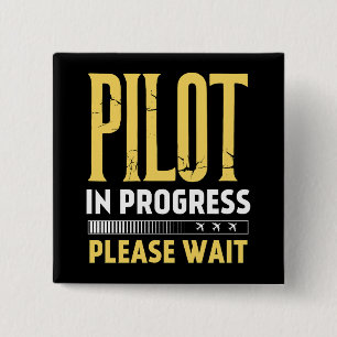 Pilot in Progress – Loading Bar Aviation Design Button