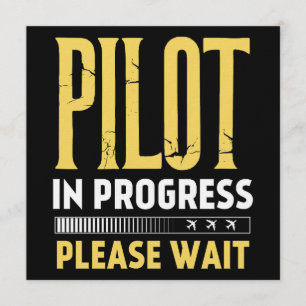 Pilot in Progress – Loading Bar Aviation Design Invitation