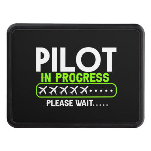 Pilot in Progress Loading Flight School Hitch Cover
