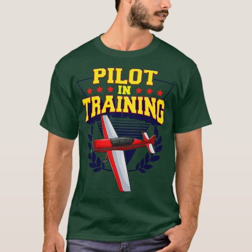 Pilot In Training Airplane Future Pilot T_Shirt