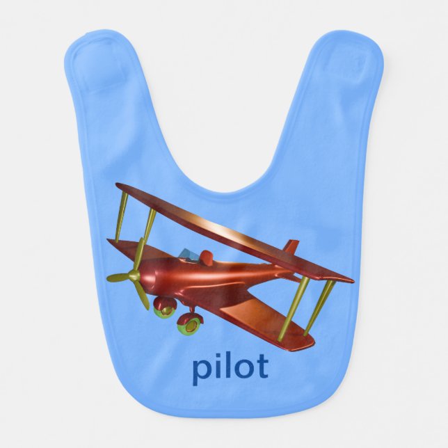 Pilot-in-Training Baby Bib (Front)