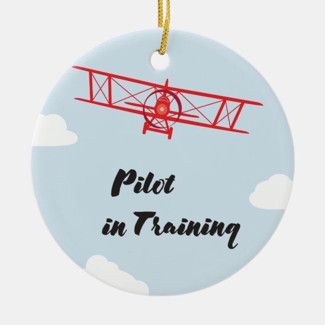 Pilot in Training Ornament (Front)