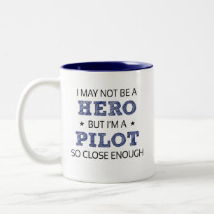 Pilot Job Novelty Two-Tone Coffee Mug