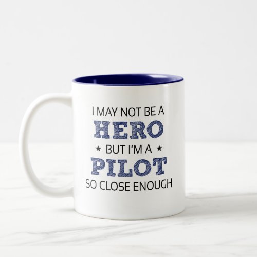 Pilot Job Novelty Two_Tone Coffee Mug