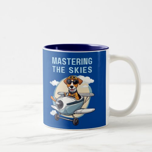 Pilot Mastering The Skies Two_Tone Coffee Mug
