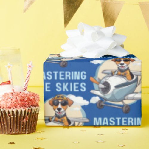 Pilot Mastering The Skies Wrapping Paper