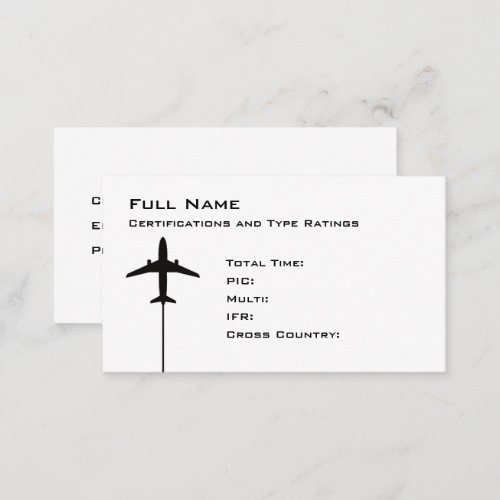 Pilot Micro Resume Business Card