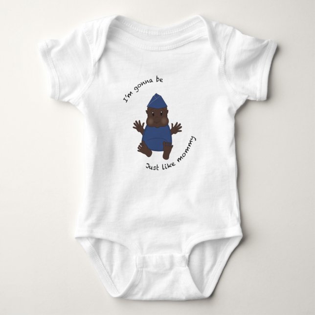 Pilot mommy baby bodysuit (Front)