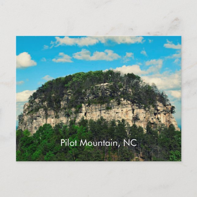 Pilot Mountain, NC Postcard (Front)