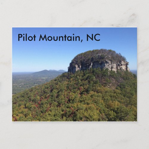Pilot Mountain NC Postcard