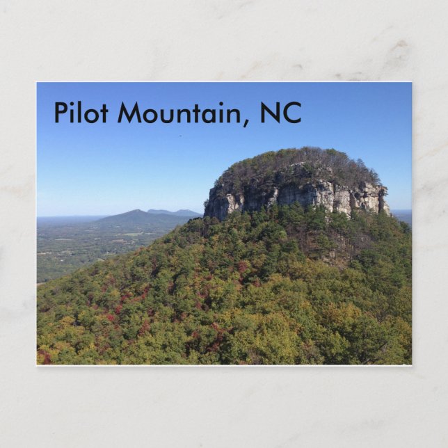 Pilot Mountain, NC Postcard (Front)