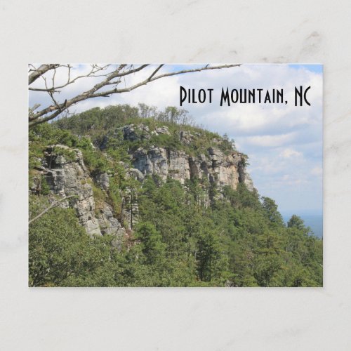 Pilot Mountain NC Postcard Vacation Keepsake