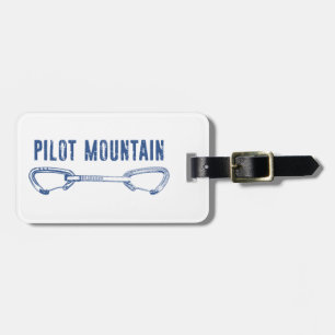 Pilot Mountain North Carolina Climbing Quickdraw Luggage Tag