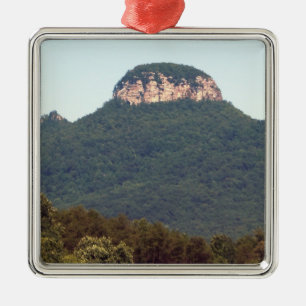 Pilot Mountain - North Carolina Metal Ornament