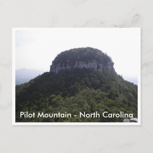 Pilot Mountain _ North Carolina Postcard