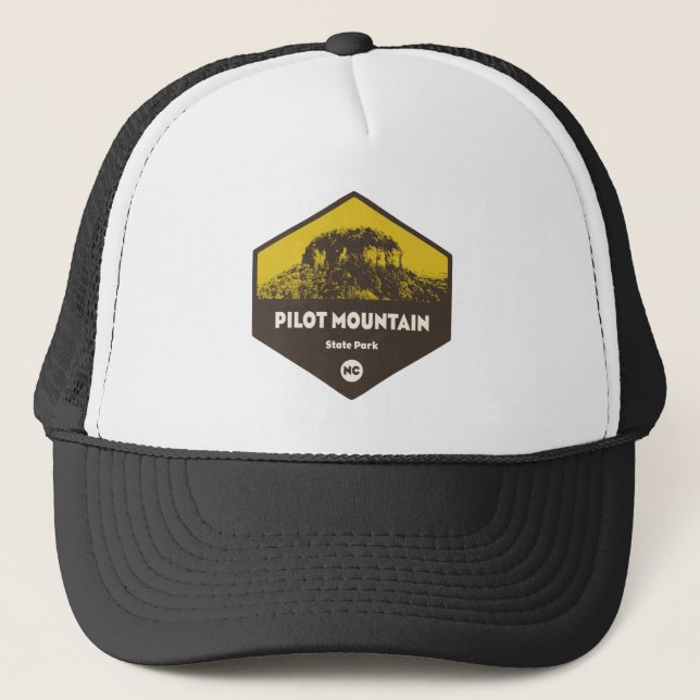 Pilot Mountain State Park North Carolina Trucker Hat (Front)