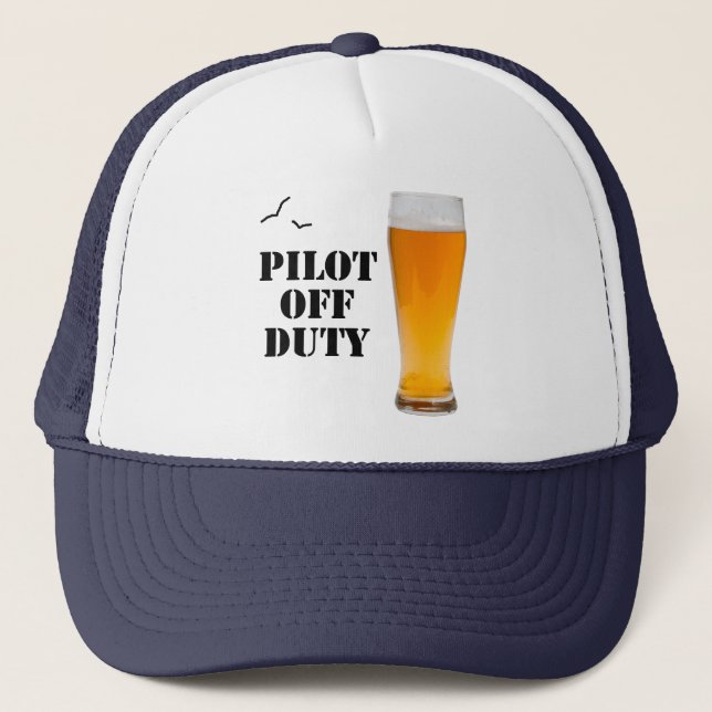 Pilot Off Duty Trucker Hat (Front)