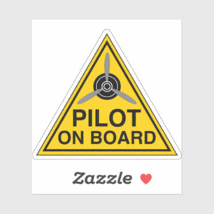 Pilot on Board sign Sticker