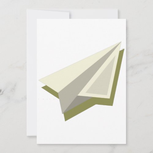 Pilot Paper Plane Design  Invitation