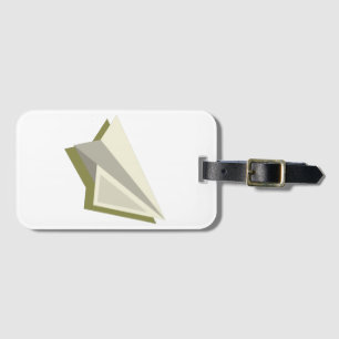 Pilot Paper Plane Design Luggage Tag