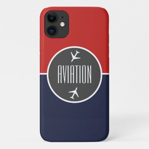 Pilot Plane Aviation Flying iPhone 11 Case