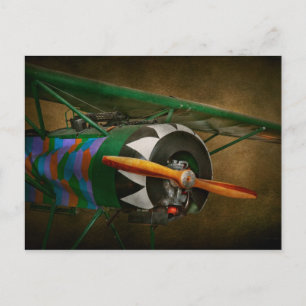 Pilot - Plane - German WW1 Fighter - Fokker D VIII Postcard