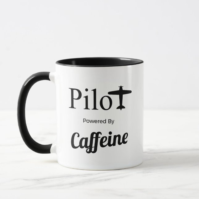 Pilot Powered by Caffeine Mug (Left)