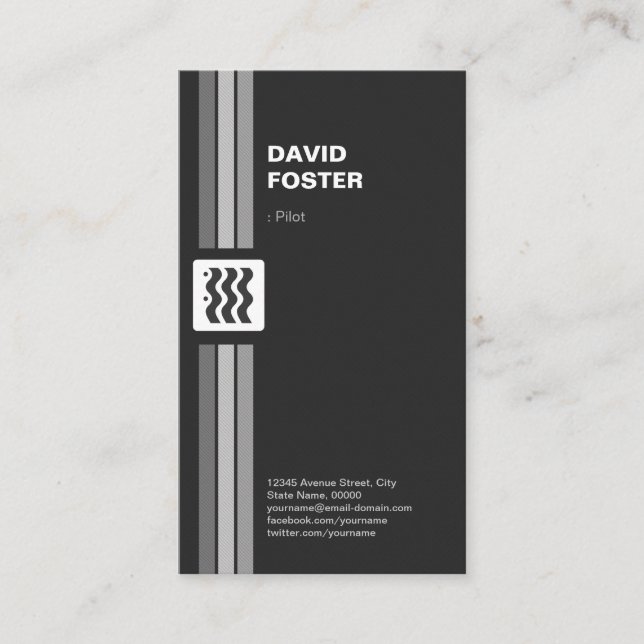 Pilot - Premium Double Sided Business Card (Front)