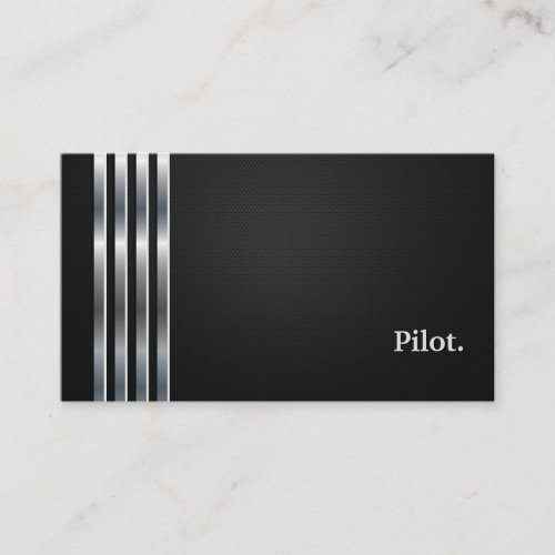 Pilot Professional Black Silver Business Cards