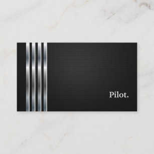 Pilot Professional Black Silver Business Card