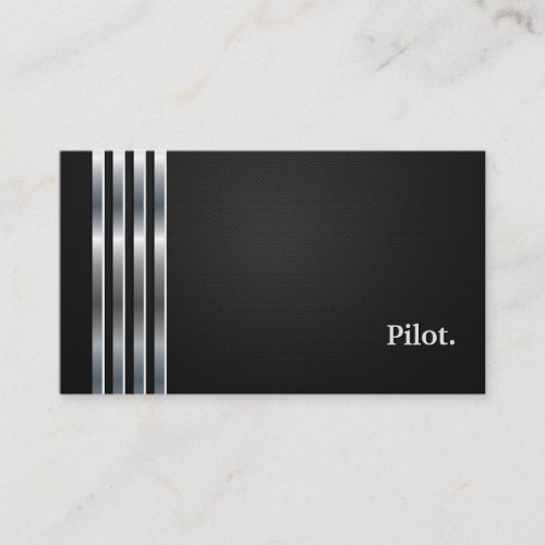 Pilot Professional Black Silver Business Card