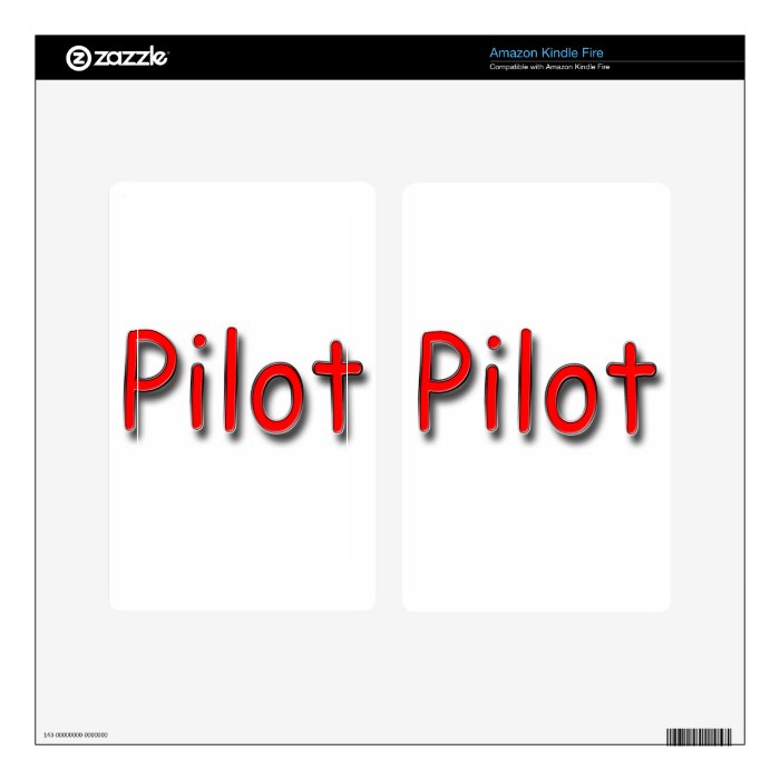 Pilot red skin for kindle fire