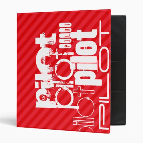 Pilot Scarlet Red Stripes Binder