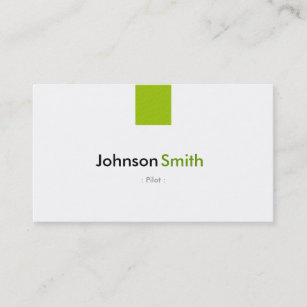 Pilot - Simple Mint Green Business Card