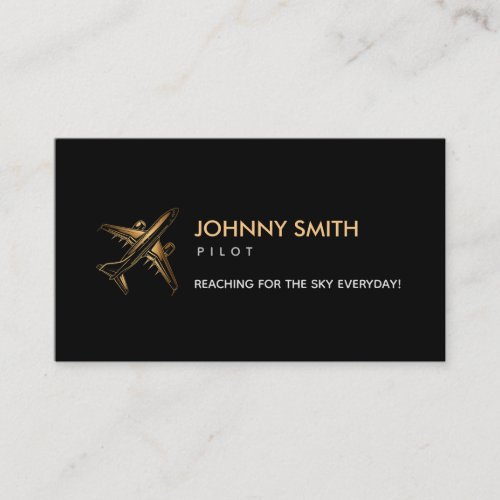 Pilot Slogans Business Card