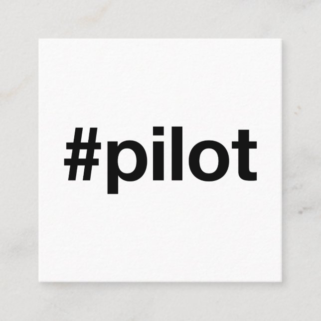 Pilot Square Business Card (Front)