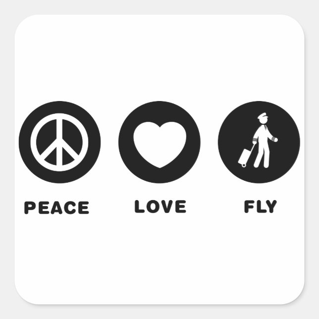 Pilot Square Sticker (Front)