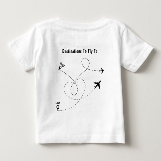 Pilot white aviation T-Shirt (Back)