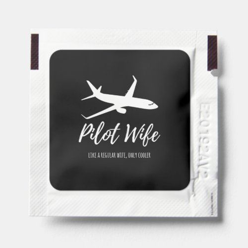 Pilot Wife Funny Cute Airplane Aviation Gift Desig Hand Sanitizer Packet