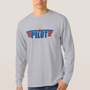 Pilot Wings Badge - Aviation T-Shirt