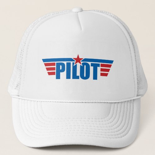 Pilot Wings Badge _ Aviation Trucker Hat