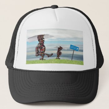 Pilots And Air Traffic Control Ensure A Safe Take Trucker Hat by Funkyworm at Zazzle