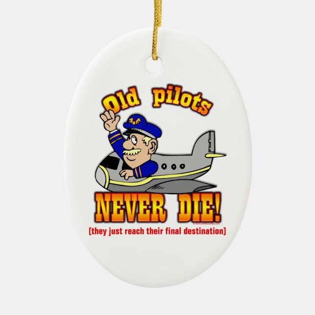 Pilots Ceramic Ornament (Front)