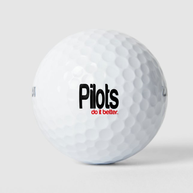 Pilots Do It Better Golf Balls (Front)