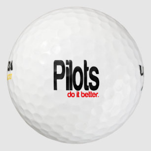 Pilots Do It Better Golf Balls