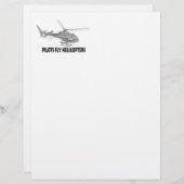 Pilots fly helicopters (Front/Back)