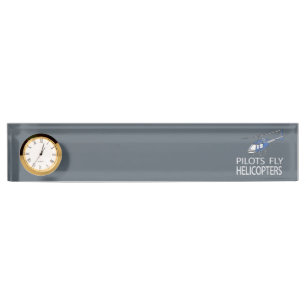 Pilots fly helicopters name plate