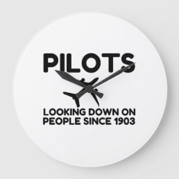 Pilots Large Clock