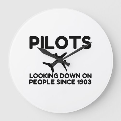 Pilots Large Clock