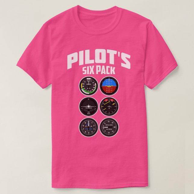 Pilots Six Pack Abs Art Cute Super Flying Ab Art G T-Shirt (Design Front)